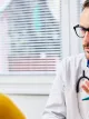 Doctor talking to patient