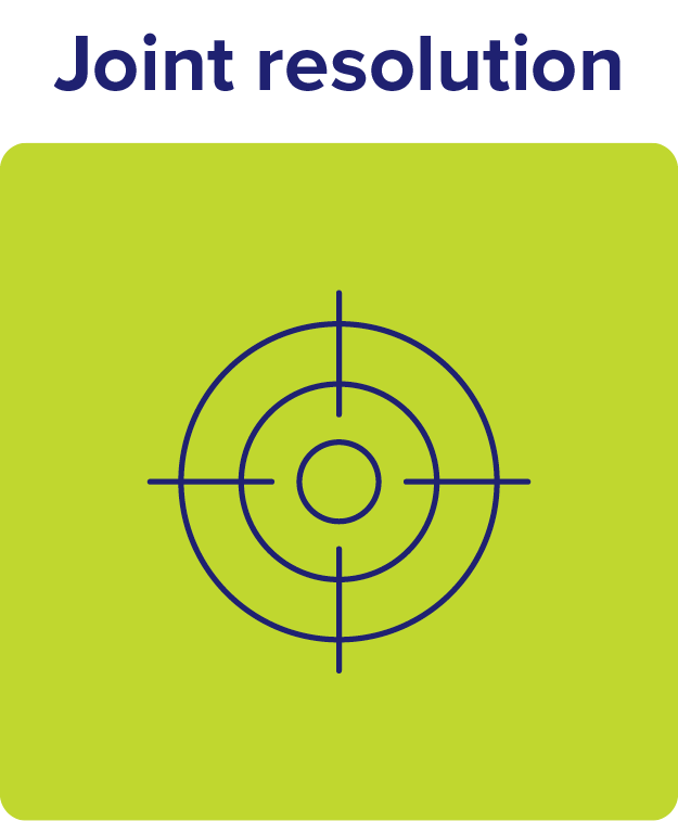 Icon representing joint resolution.