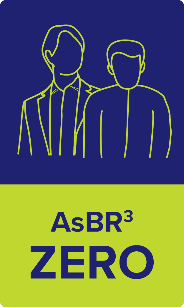 Icon of an adult and a child. AsBR3 ZERO.