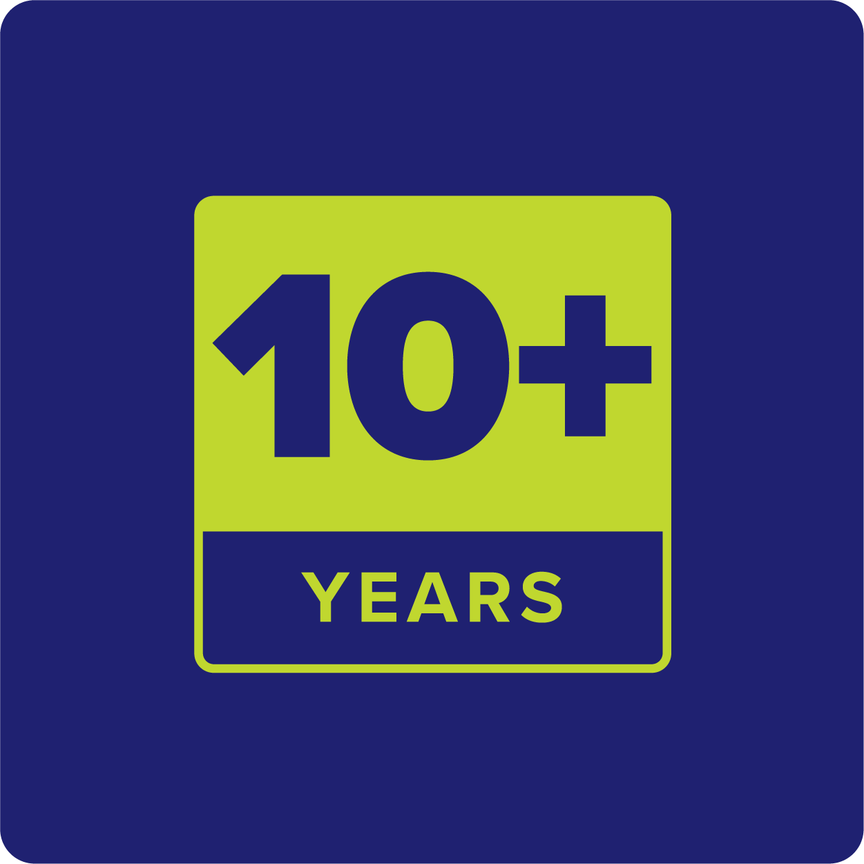 10 Plus Years Icon