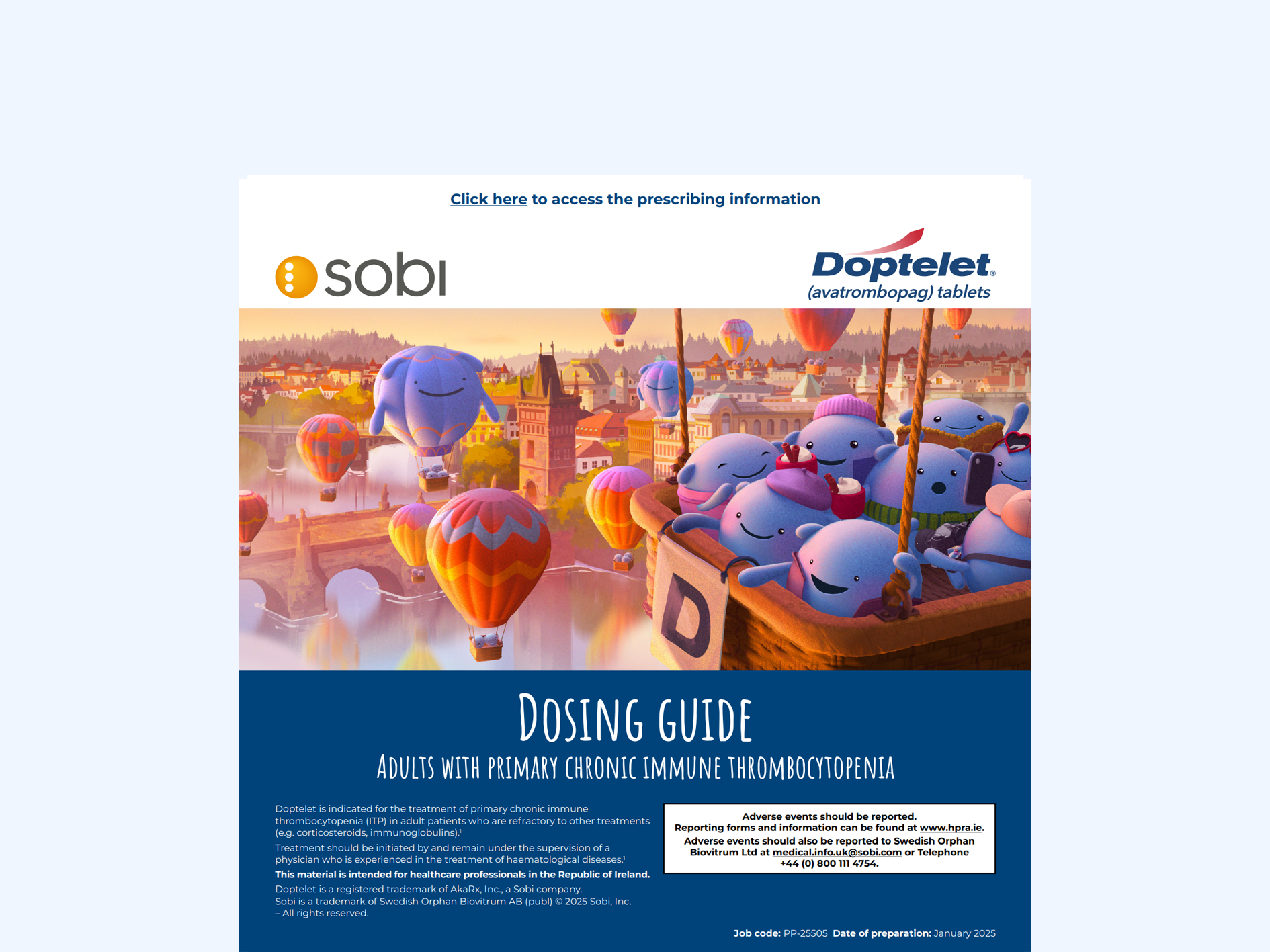 Dosing guide cover page