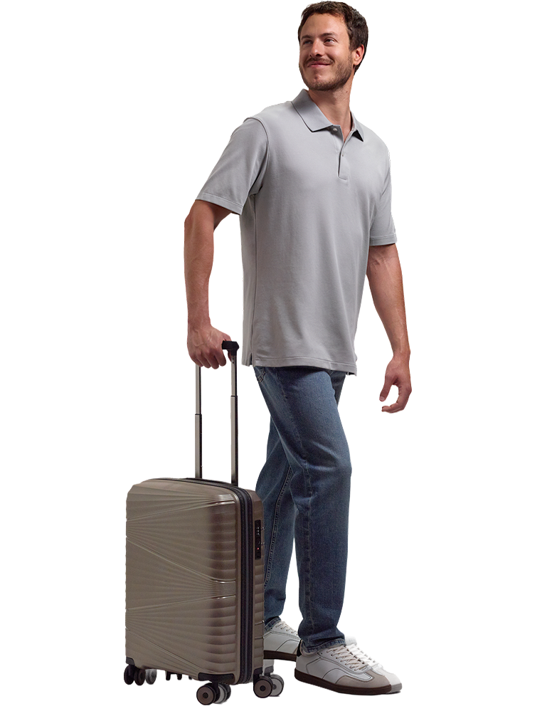Man with suitcase