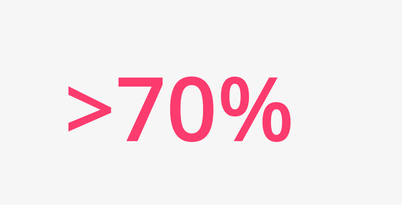 greater than 10% icon