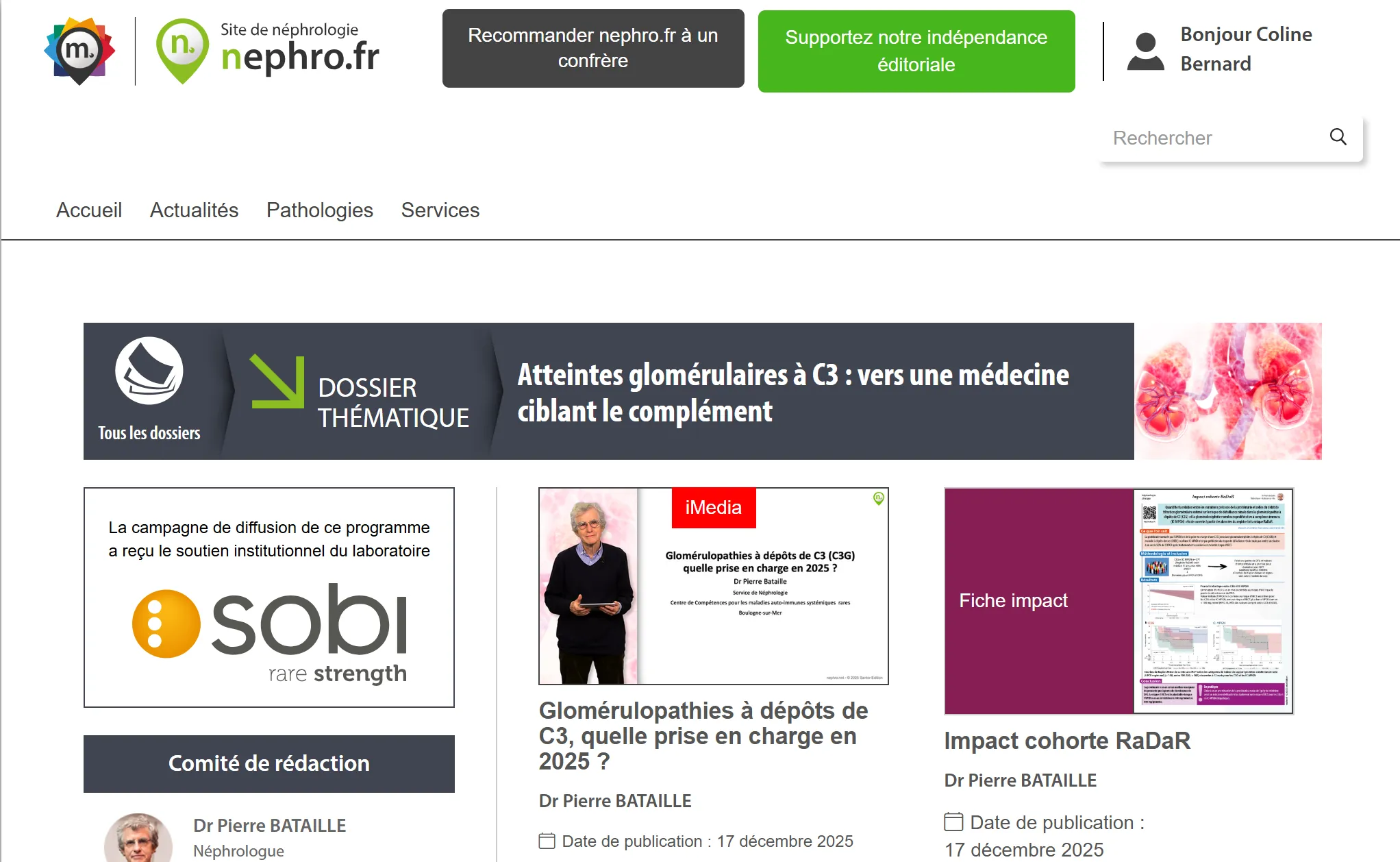 Le site nephro.fr et son dossier thématique 
