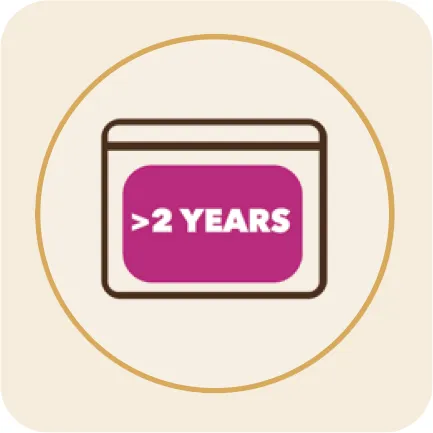 >2 years durability icon